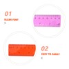 Operitacx Student Office Essential: 3pcs Bulk Ruler Set Precision Measuring