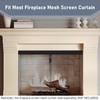 Flamorrow Adjustable Rod and Valance Kit - Fireplace Curtain Rod