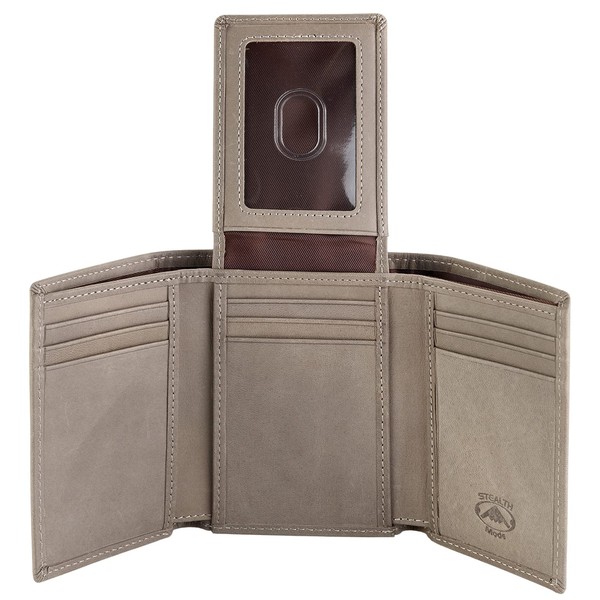 Stealth Mode Trifold Wallet - RFID Blocking Wallet with Flip