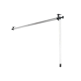 TENBEST Photography Backdrop Roller Support System, 1 Roller with Metal Chain, 118-inch Stainless Steel Crossbar, Wall/Celing/Light Stand Backdrop Mount, Background Support