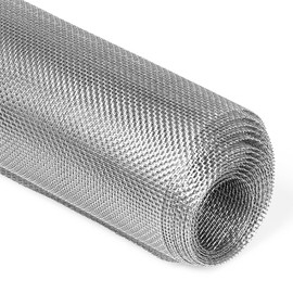 Wire Mesh 12mesh Wire Mesh Door Window Screen Metal Fencing Roll Mesh Filter Mesh Cover 304 Stainless Steel Woven Wire Mesh for Vent Cage Garden Window 30CMX200CM