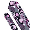 Barry.Wang Pink Black White Tie for Men Print Silk Necktie