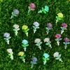 HOMICO 200 Pieces Tiny Rose Decor for Dollhouse Mini Resin