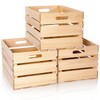 Weysat 3 Pack Large Wood Crates Box for Storage Decoration