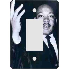Martin Luther King Rocker Switch Plate (African American Rocker Switch Plate)