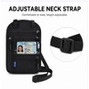 RFID Travel Passport Wallet Crossbody Bag – Compact Card, Phone