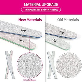 Teenitor Nail File Nail Buffer, 6 pcs Nail Files and Buffers for Natural Nails, Emery Boards for Nails, Nail Buffer and Shine Kit Nail Filer, Nail Buf
