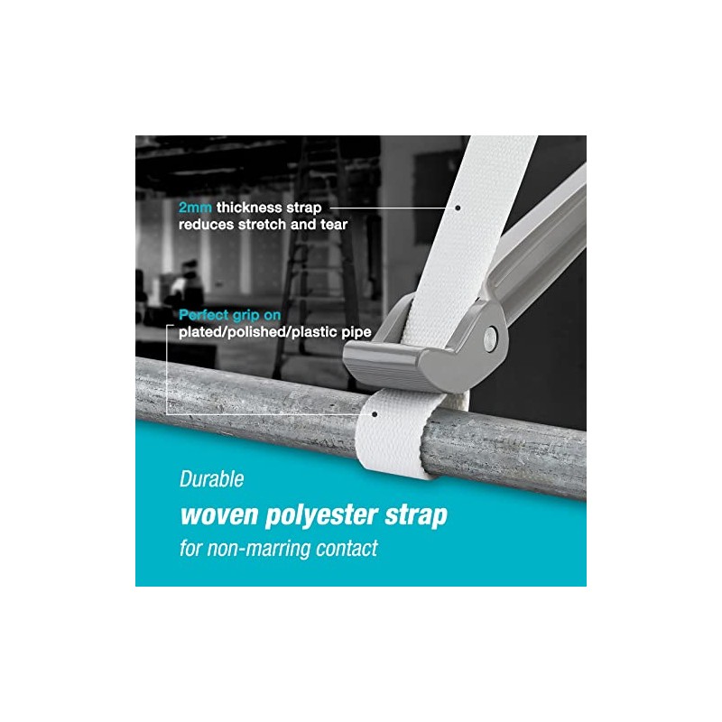 DURATECH Strap Wrench 12" Handle, Adjustable Nylon Strap Pipe Wrenches,