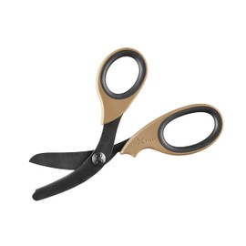 XShear 7.5 Inch Extreme Duty Trauma Shears - Black Titanium Coated Blades, The Perfect Scissors for the Paramedic, EMT, Nurse or Any Emergency Healthcare Provider (Coyote Brown)
