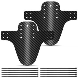 LHOEST 2PCS Mountain Bike Mudguards 20 24 26 27.5 29 Inch MTB Mudguards Front and Rear Mud Guards for Mountain Bike Fenders MTB Frame Guards Splash Bicycle Mudguard Bike Accessories with 40 Cable Ties