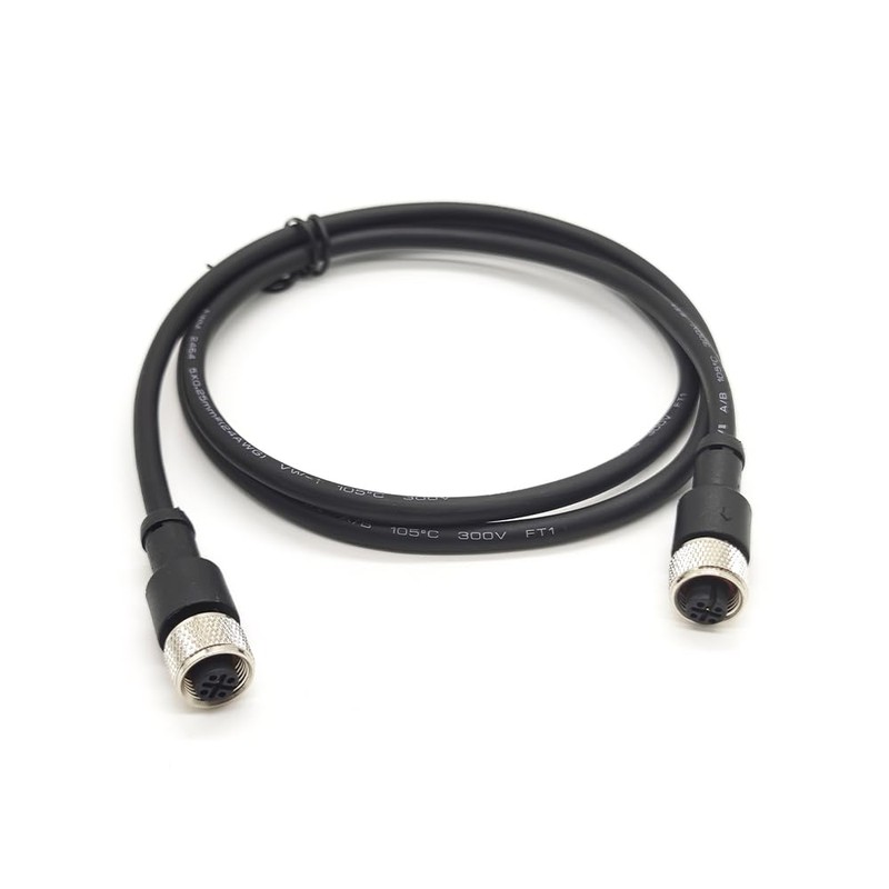 Elecbee M12 Connector 5 Pin A-Code Female to Female Double