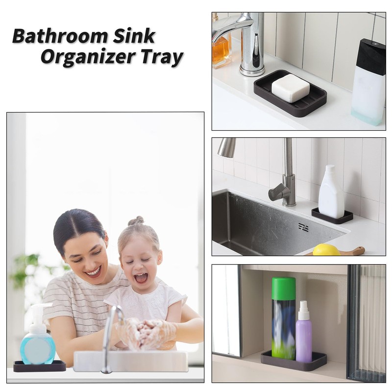MicoYang Silicone Kitchen Sink Organizer Tray for Multiple Usage,Easy Clean