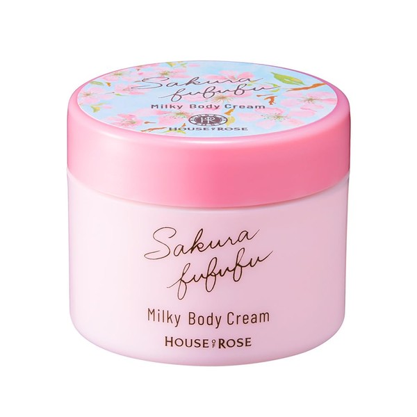 House of Rose Sakura Fufufu, Milky Body Cream, 3.3 oz