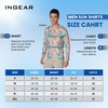 INGEAR Men's Rash Guard, UPF 50+ UV Protection Fishing Shirt