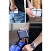 Daylight dl-1042 Men's Bi-fold Wallet, PU Leather, W-Line, Round Zipper,