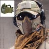AOUTACC Airsoft Mesh Mask, Half Face Mesh Masks with Hearing