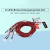 8 LED Lighting System Kit Simulation Flashing Lights for RC