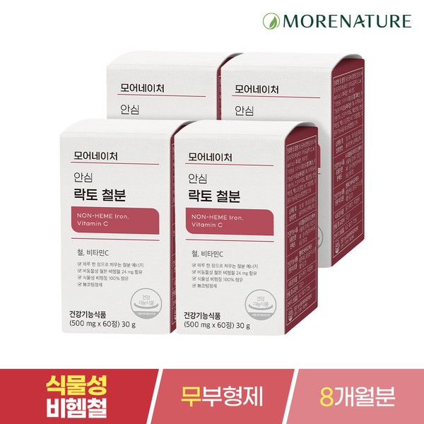 More Nature [Onsale] More Nature Iron Lactobacillus Derived Iron Supplement - 4 pieces / 모어네이처 [온세일]모어네이처 철분 유산균 유래 철분제-4개