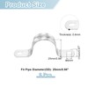 sourcing map 6Pcs Rigid Pipe Straps, 25mm(0.98") 304 Stainless Steel