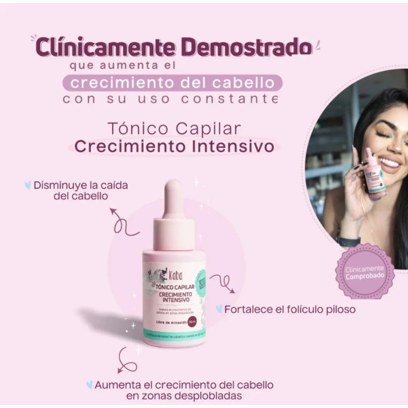 Tonico Capilar Crecimiento Intensivo Kaba 30ml