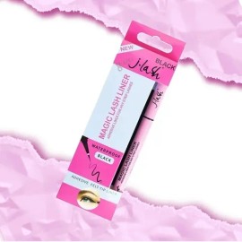 Magic Lash Liner Jlash Delineador Plumón Pegamento Pestañas Color Negro Efecto Mate                                                                   