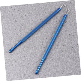 LALAFINA 8pcs Stainless Steel Nail Gel Remover Ergonomic Triangle Cuticle and Scrapers for Manicure Pedicure for Salon Home Use