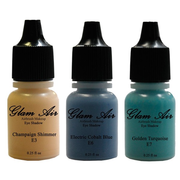 Glam Air Set of 3 Colors-Electric Cobalt Blue, Golden Turquoise