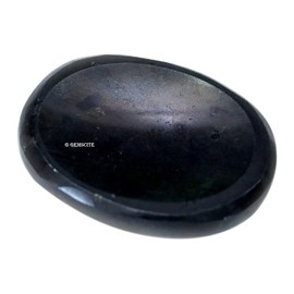 Wholesalegemshop Beautiful Black Tourmaline Worry Stone Healing Wellness Gift Metaphysical Thumb Stone Health Prosperity Meditation Strength Psychic Energy from India