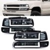 G-PLUS LED DRL Headlights Assembly, Fit For 1999 2000 2001