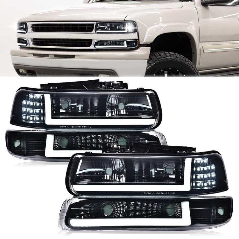 G-PLUS LED DRL Headlights Assembly, Fit For 1999 2000 2001
