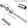 Kuahome 50X T316 Swage Threaded Tensioner for 1/8" Cable Railing