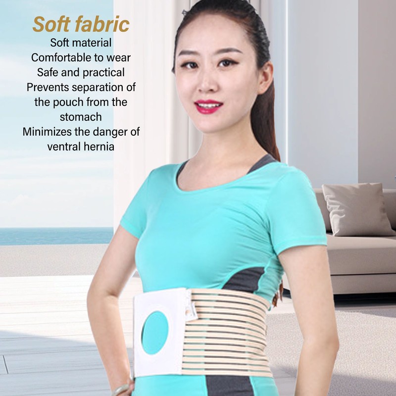 Abdominal Ostomy Belt Breathable Elastic Ostomy Support Belt for Post