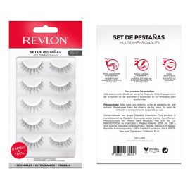 👁️✨ Revlon Pestañas Postizas – 5 Pares, Modelo 1, Color Negro (2 mm) 💄🌸
