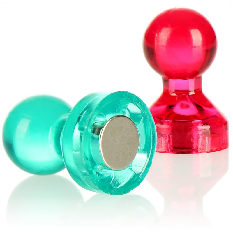 Robin Goods® 25 x Magnets for Whiteboard - Colourful Magnets