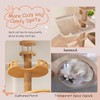 Cat Tree Floor to Ceiling(92"-110") Cat Tower Height Adjustable,Wooden Cat