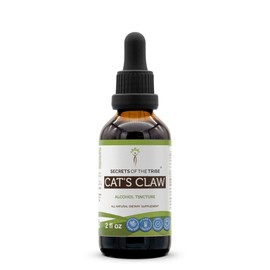 Secrets of the Tribe Cat's Claw Tincture Alcohol Extract, Wildcrafted Cat's Claw (Uncaria Tomentosa) Dried Inner Bark Tincture Supplement (2 FL OZ)