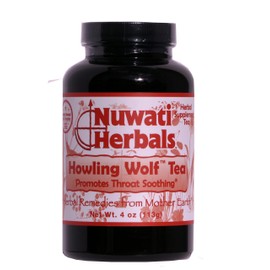 Nuwati Herbals Howling Wolf Tea, Promotes Throat Soothing, Loose Leaf Tea Blend, 4 ounces
