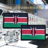 EmWoot 2PCS Kenya Flag Patch Embroidered Morale Patch Military Tactical