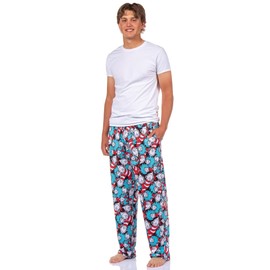 Dr. Seuss Pjs Mens Cat In The Hat Thing One Thing Two Lounge Pajama Pants (X-Small)