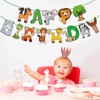DazzJoy Happy Birthday Garland Animals, Jungle Birthday Garland Children, Happy