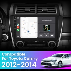Android 13 Car Radio Compatible for Toyota Camry 2012 2013 2014, 10 Inch Touch Screen with GPS/FM/WiFi/USB/SWC/Wireless CarPlay Android Auto [2GB+64GB]
