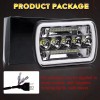 us- 2x 7x6"5x7 LED Headlights Fit Ford E-150 Econoline Club