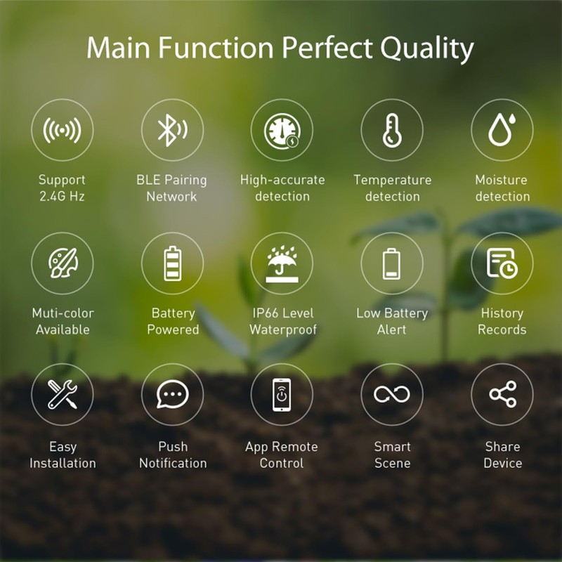 WiFi Smart Soil Sensor: Smart Soil Moisture Meter with App