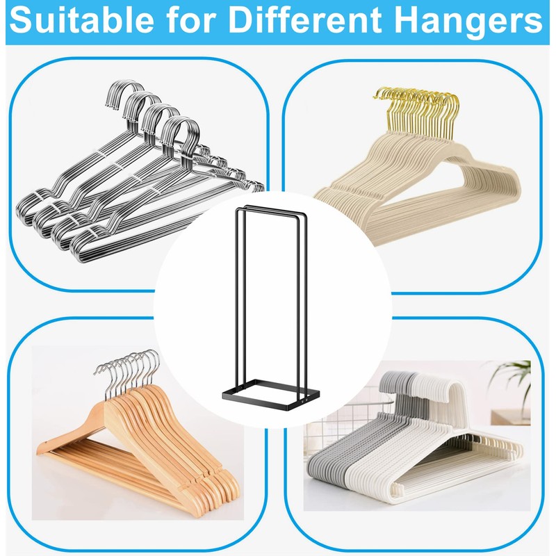 Hanger Stacker 2 Pack, Clothes Hanger Holder Organizer for Closet
