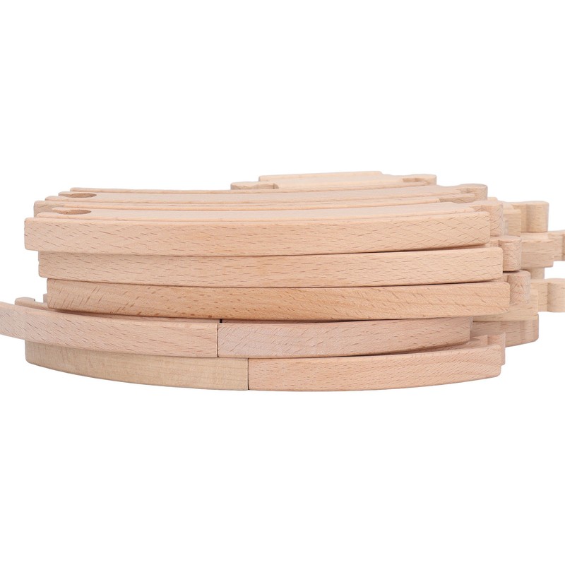 Wooden Train Track Set for Toddlers Assembly Kit Building Toys