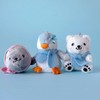 Plushland Magnetic Arctic Trio Keychain - Polar Bear, Penguin &