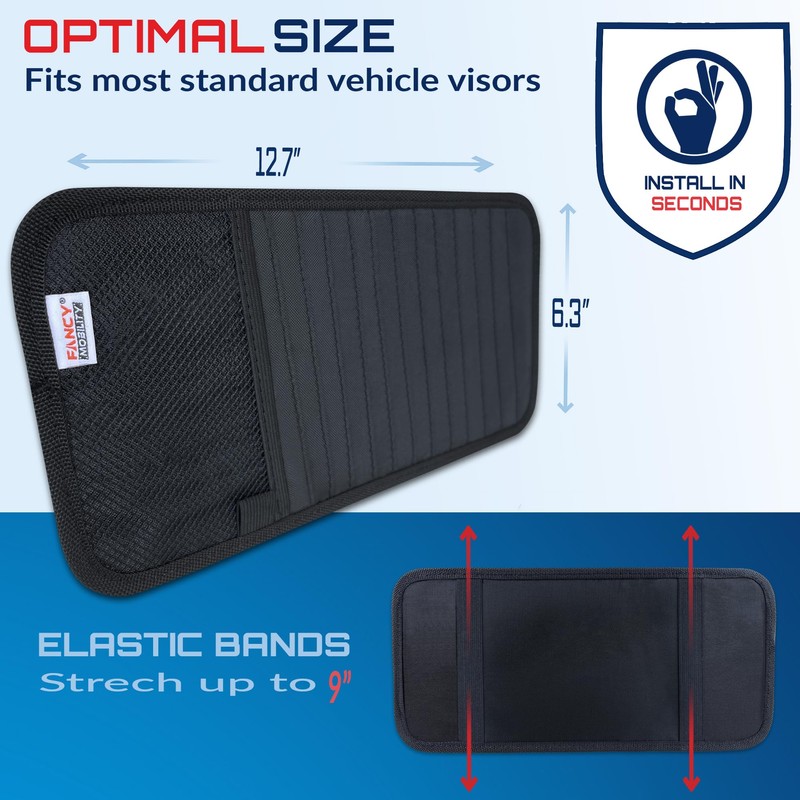 Fancy Mobility CD Case Holder for Car - Sun Visor