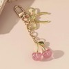Kirsche Keyring, Charming Bag Charms, Bow Keyring for Car Keys,