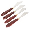 4Pcs Stainless Steel Palette Knife Shaped Oil Painting Art Spatula