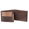 Benthill Men's Genuine Leather Wallet with RFID Protection, Dark Brown